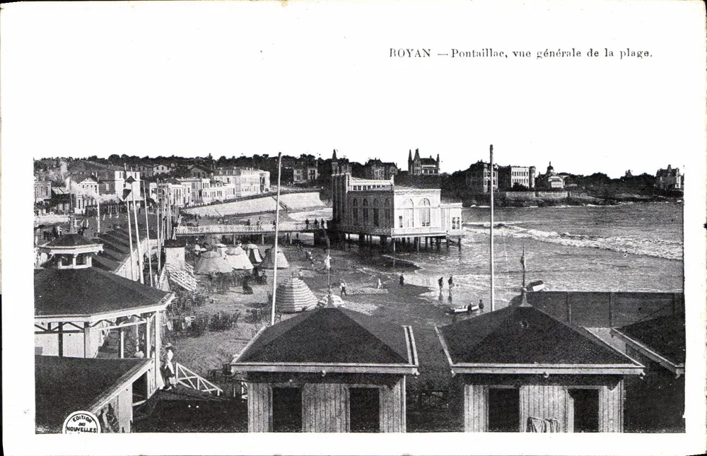 Royan — Pontaillac, visão geral da praia — Édition des Nouvelles - Frente