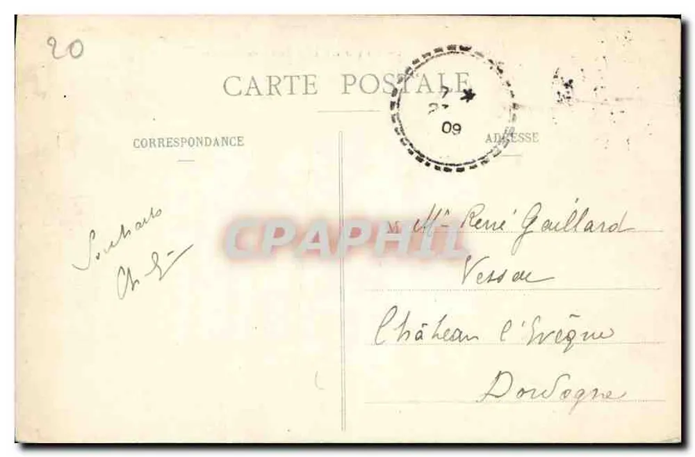 Chambéry - Allgemeine Ansicht und der Montagne du Chat — unbekannter Verlag, Nr. 500 - Rückseite