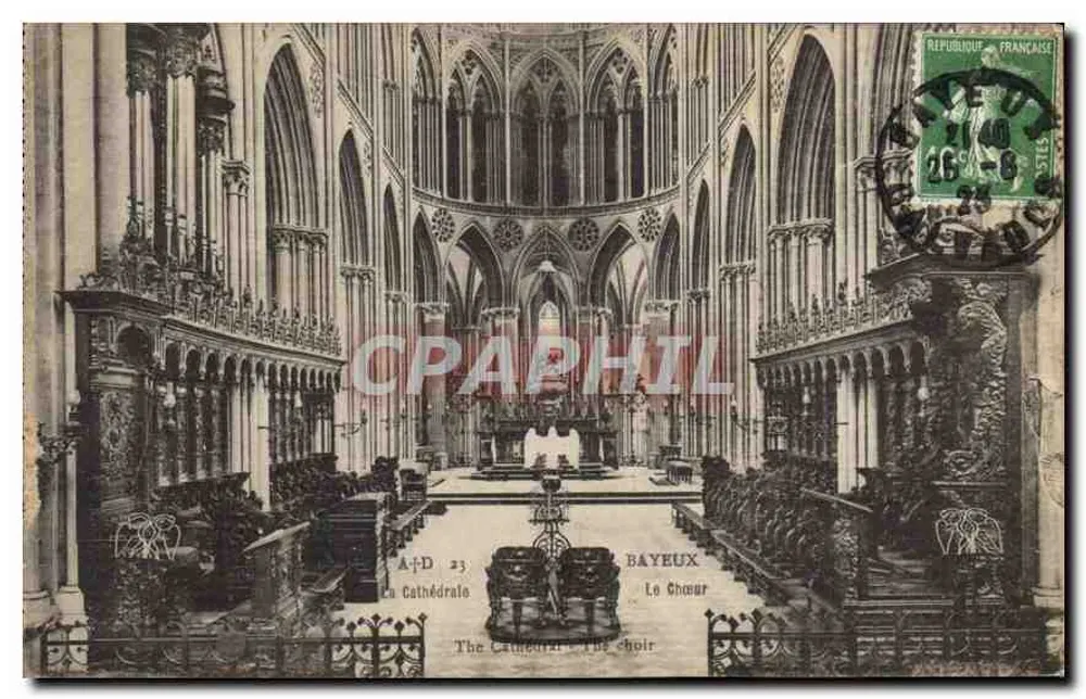 Bayeux — Catedral — O Coro — A. Dubois, editor - Frente