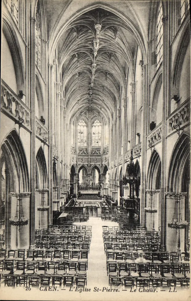 Caen — A Igreja de São Pedro — O Coro — LL - Frente
