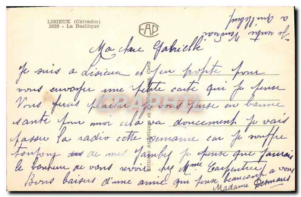 A Basílica do Sagrado Coração — Lisieux (Calvados) — Edições Artéfactes et Bibliophiles - Verso