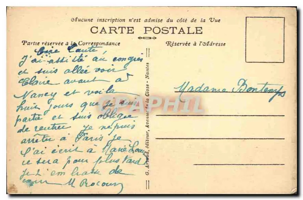 Lisieux — O Jardim Público — O Museu — G. Arnaud, editor - Verso