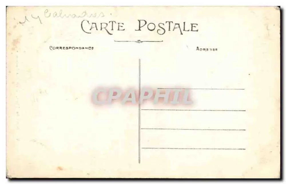 Caen — Hôtel de Than, Detail der Schornsteine — Verlag P.R. n°150 - Rückseite