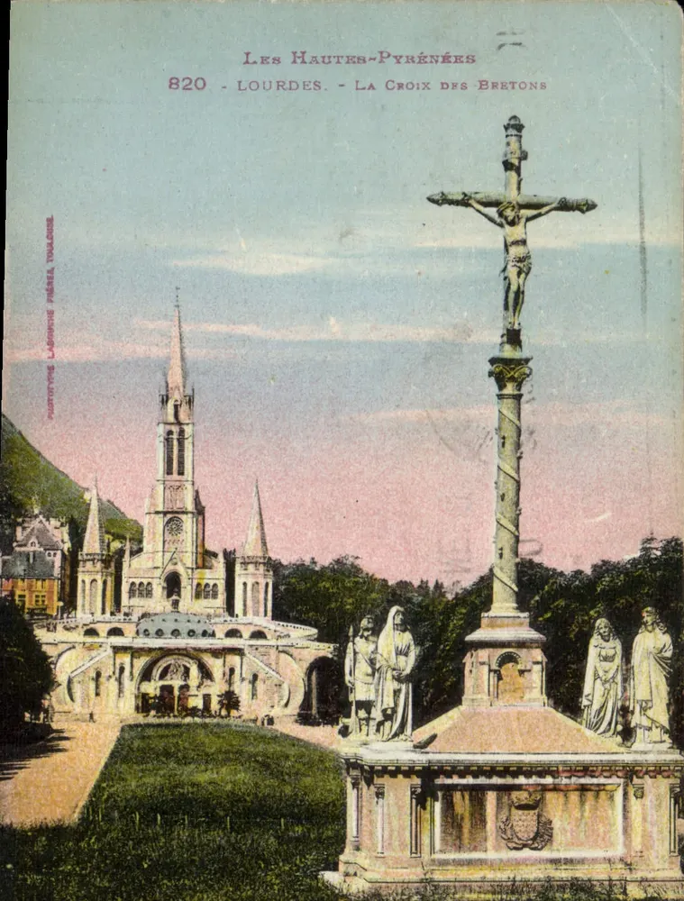 Lourdes - Die Kreuzung der Bretonen — Institut Typographique Labarre Frères, Toulouse - Vorderseite