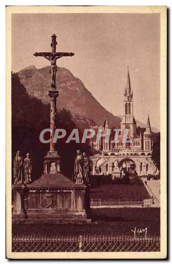 Lourdes — Die Basilika und der Bretonische Calvary — Verlag Yan - Vorderseite