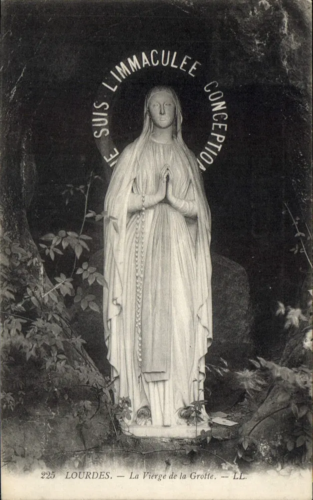 Lourdes — A Virgem da Gruta — LL. — N° 225 - Frente