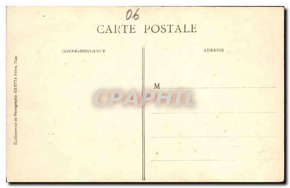Monte-Carlo — Aufnahme zwischen den Olivenbäumen — Edition Giletta, phot., Nice, n°871 - Rückseite