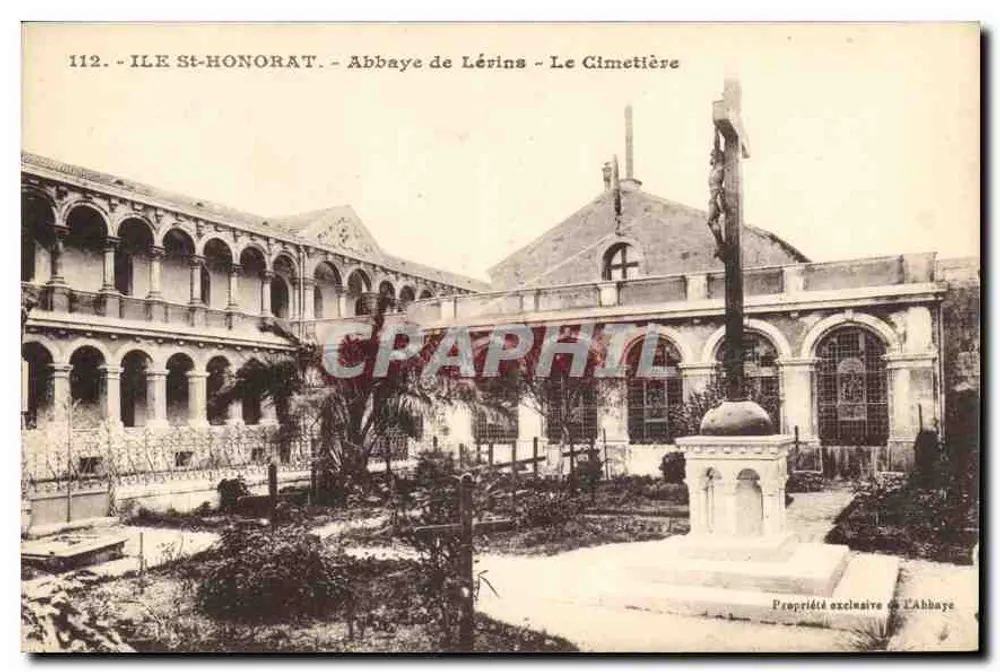 Insel St-Honorat - Abtei Lérins - Der Friedhof — J. Gilletta, Nîmes, n°112 - Vorderseite