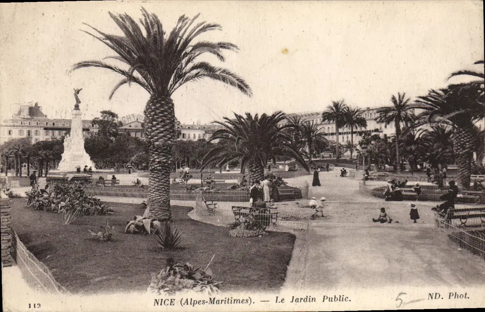NICE (Alpes-Maritimes) — Il Giardino Pubblico — ND. Fot. - Recto