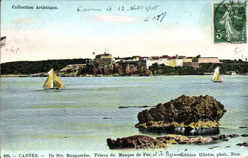 Cannes — Ile Ste. Marguerite. Gefängnis des Eisenmasken. — Edition Giletta, Nice, n°405 - Vorderseite