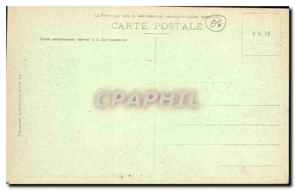 Wioska Èze — Droga Corniche — Wydawnictwo Ollieux, n° 1916 bis - Rewers