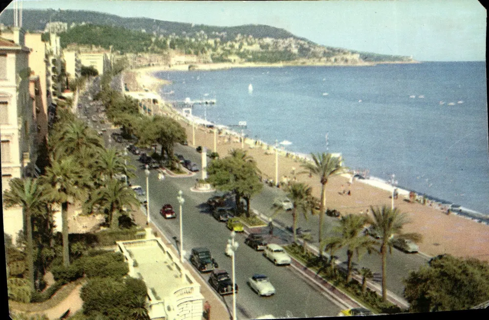 Vista da Promenade des Anglais em Nice — editor desconhecido, número de série não visível - Frente