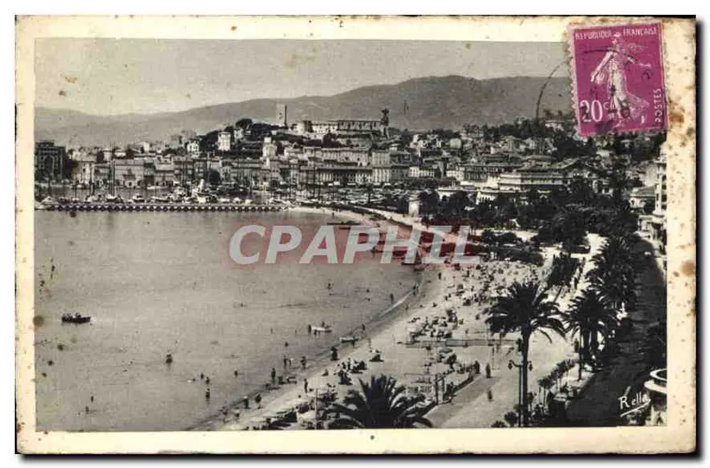 Cannes — La Croisette und der Mont Chevalier — Rella - Vorderseite
