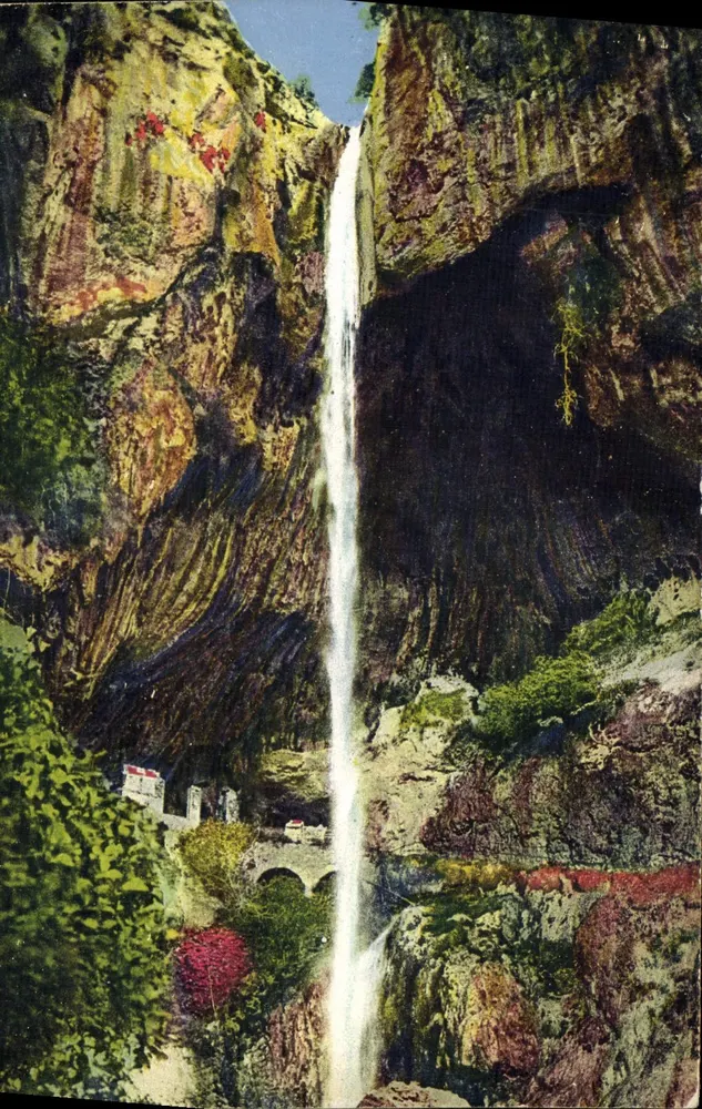 Les Gorges du Loup — A Cascata — Editor Lévy & Neurdein Réunis, n°49 - Frente