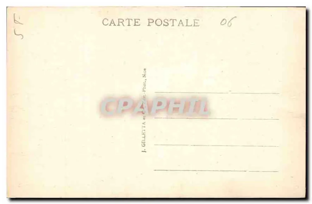 Insel Saint-Honorat — Abtei Lérins, Galerie des Klostergangs — J. Gilletta, Nice - Rückseite
