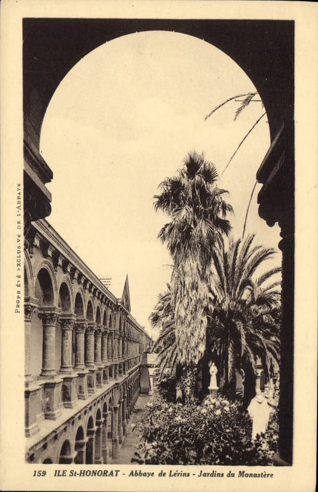 Insel Saint-Honorat - Abtei Lérins - Gärten des Klosters — J. Gilletta et Cie, Nizza, n°159 - Vorderseite