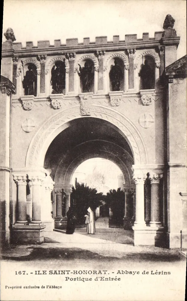 Insel Saint-Honorat - Abtei Lérins - Eingang - Vorderseite