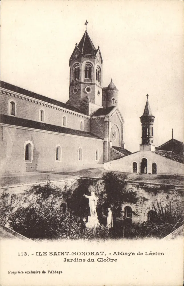 Insel Saint-Honorat - Abtei Lérins - Cloistergarten — J. Gilletta, Nice, n°113 - Vorderseite