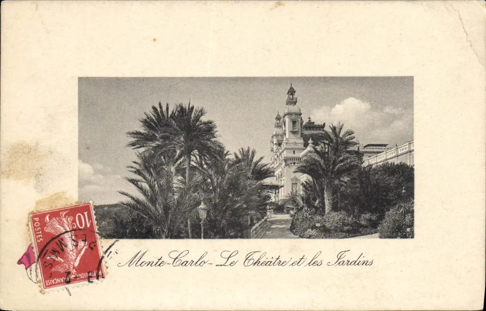 Monte-Carlo - Das Theater und die Gärten — Edition H. Suobenheim & Cie, Zürich, n° 14212 - Vorderseite