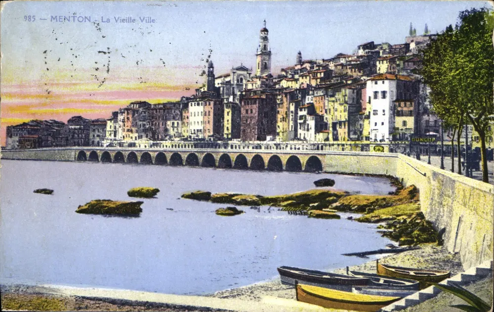 Menton — A Velha Cidade — Edição Gilletta Fot. Nice, n° 985 - Frente