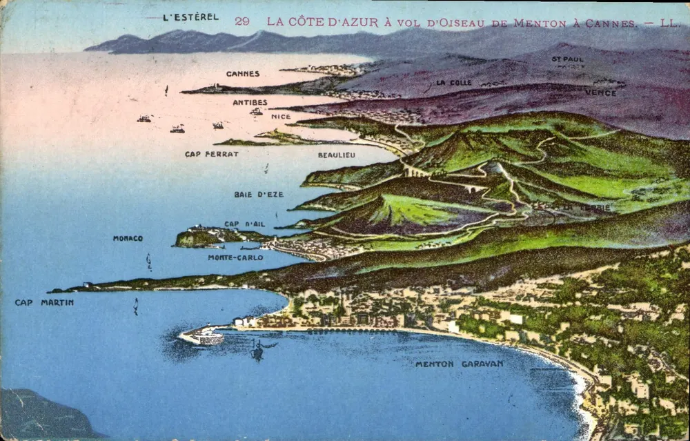 Die Côte d'Azur von Menton bis Cannes — L'Estérel, LL - Vorderseite