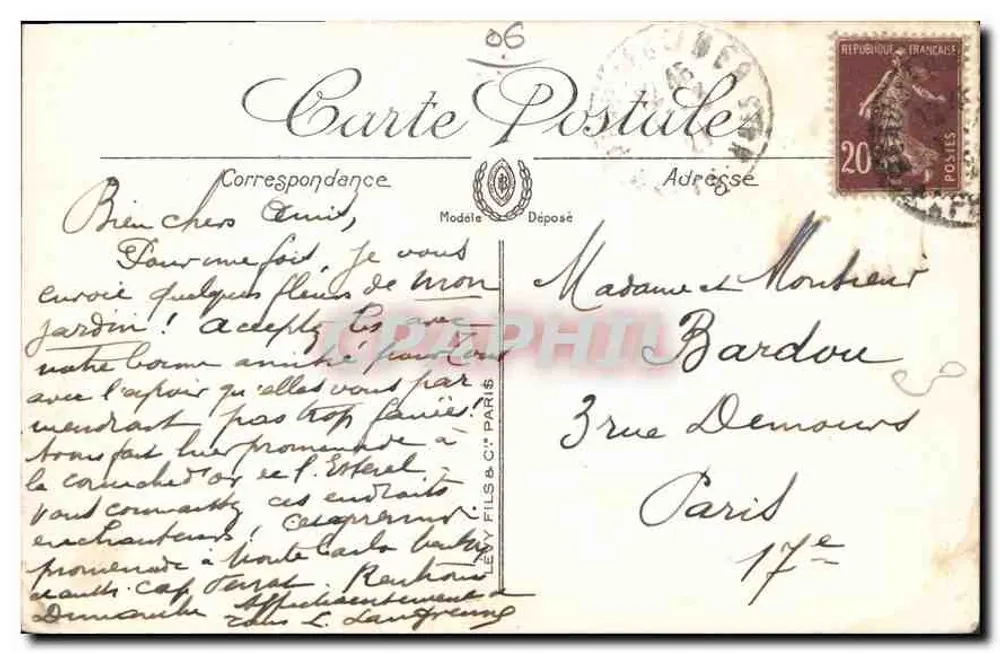 Die Côte d'Azur von Menton bis Cannes — L'Estérel, LL - Rückseite