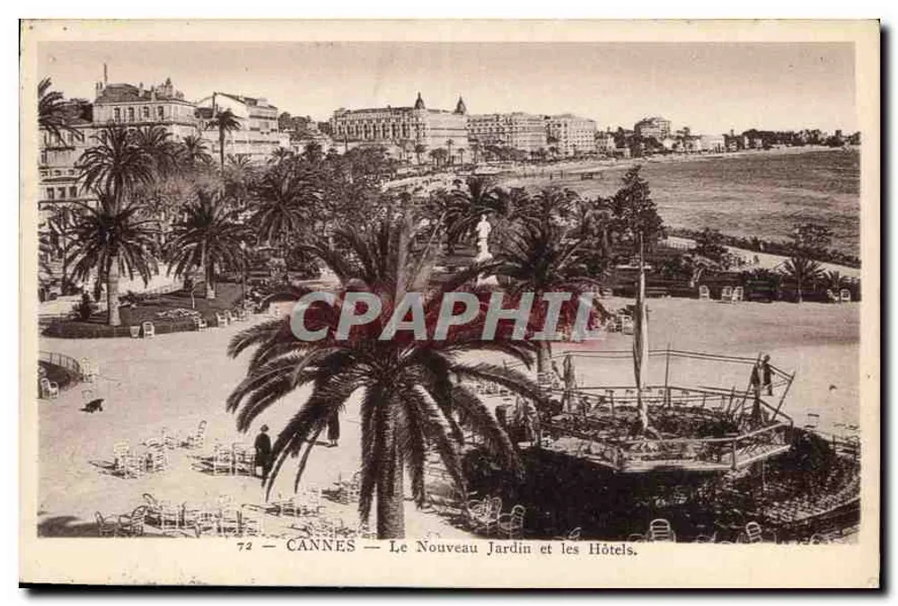 CANNES — Le Nouveau Jardin et les Hôtels — Éditions Les Belles Lettres, N°72 - Vorderseite