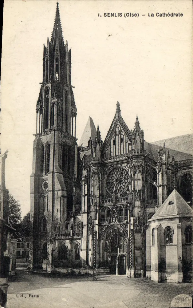 Senlis (Oise) — A Catedral — L.H., Paris - Frente