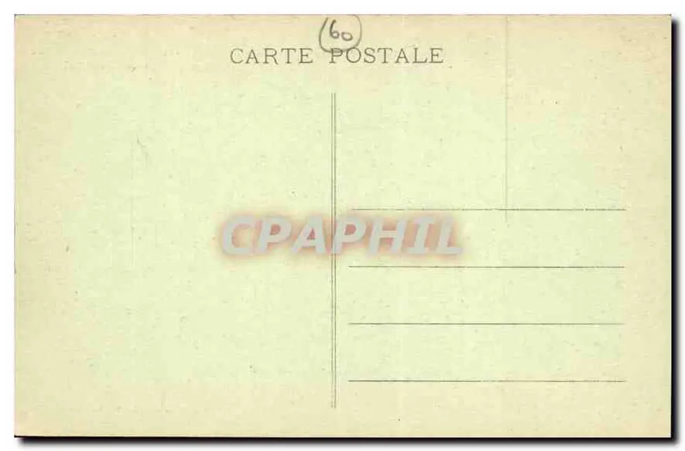 Compiègne — Fachada do Castelo no Parque — n°60 - Verso
