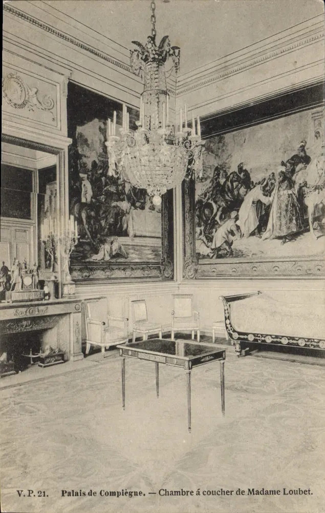 Schloss Compiègne — Schlafzimmer von Madame Loubet - Vorderseite