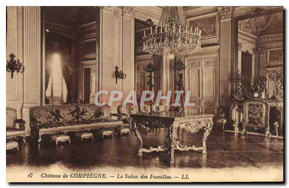 Schloss COMPIÈGNE — Der Familienraum — LL - Vorderseite