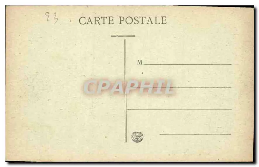 Gargilesse — Die Creuse und die Pfeiler des alten Brückenteils — Edition Bouchard, Argenton - Rückseite
