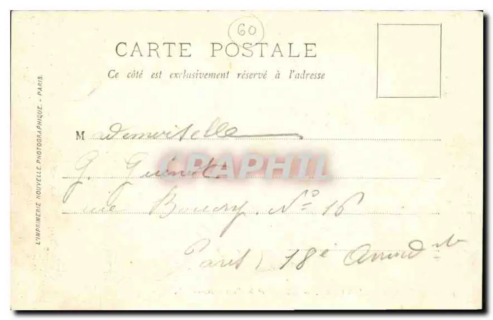 Castelo de Chantilly — A Entrada e o Ponte-leve — LL. - Verso
