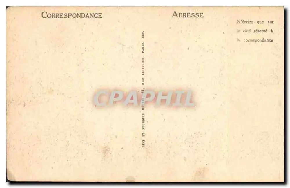 Castelo de COMPIÈGNE — Fachada sobre o Parque — LL - Verso