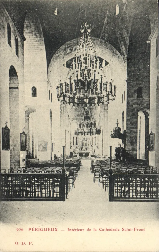 Périgueux — Interior da Catedral de Saint-Front — O.D.P. n°656 - Frente