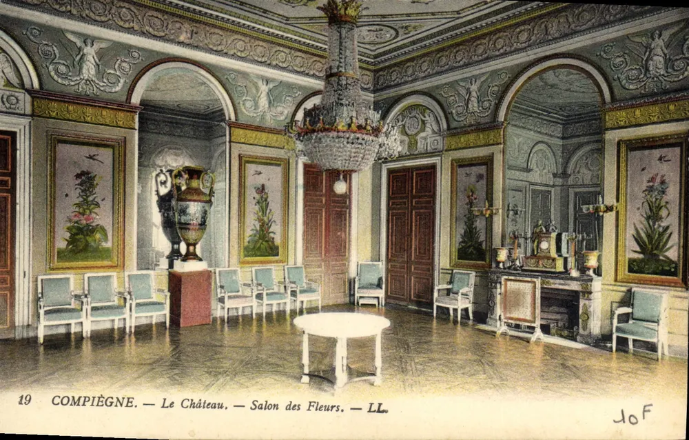 Compiègne — O Castelo — Salão das Flores — LL - Frente