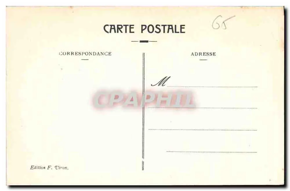 Lourdes — vierzehnte Station des Kreuzwegs: « Jesus wird in das Grab gelegt » — Edition F. Viron - Rückseite