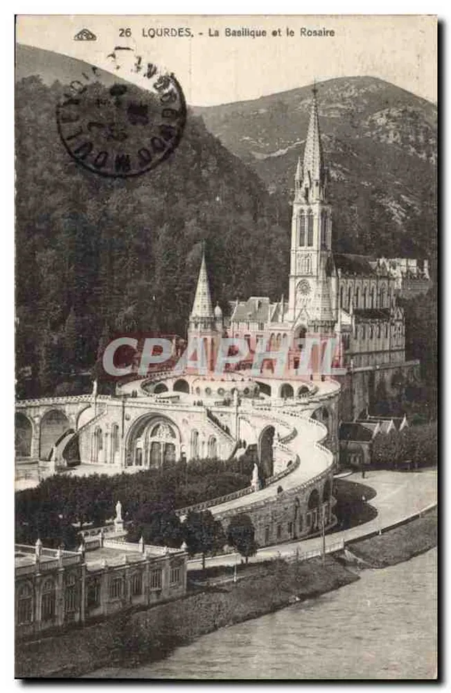 Lourdes - A Basílica e o Rosário — editor desconhecido, n° 26 - Frente
