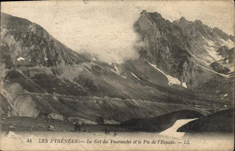 Die Pyrenäen — Der Tourmalet-Pass und der Espade-Gipfel — LL — n°54 - Vorderseite