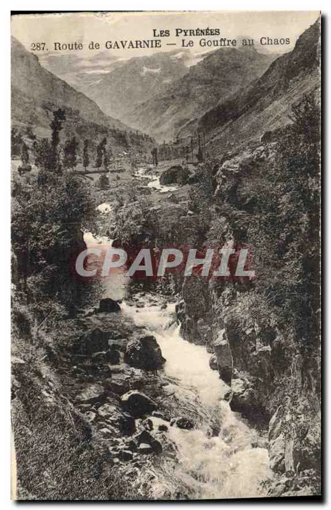 Die Pyrenäen — Straße von Gavarnie — Der Gouffre au Chaos — n°287 - Vorderseite