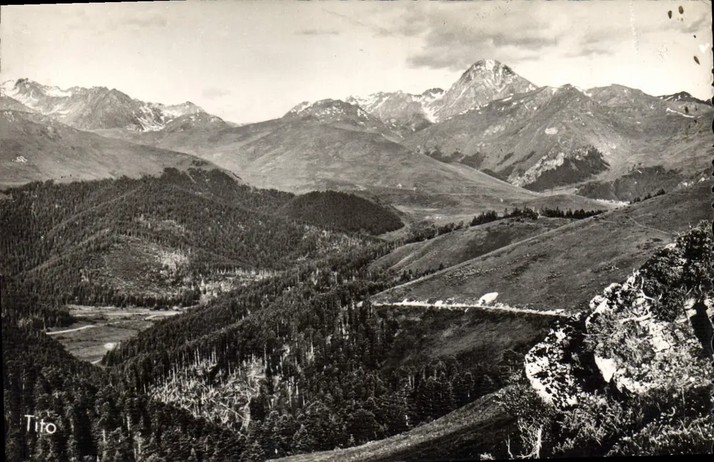 Col d'Aspin — Plateau de Payolle — Pic du Midi de Bigorre (2877 m.) — Tito - Vorderseite