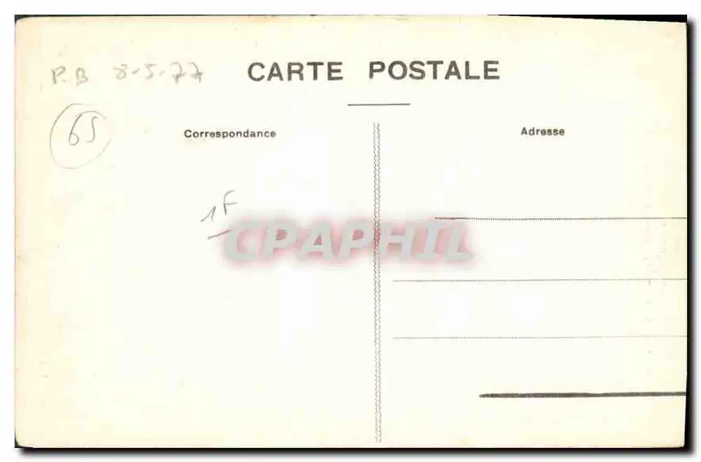 Os Pirineus — Estrada de Gavarnie, Saída do Caos — Editor não identificado, n° de série 424 - Verso