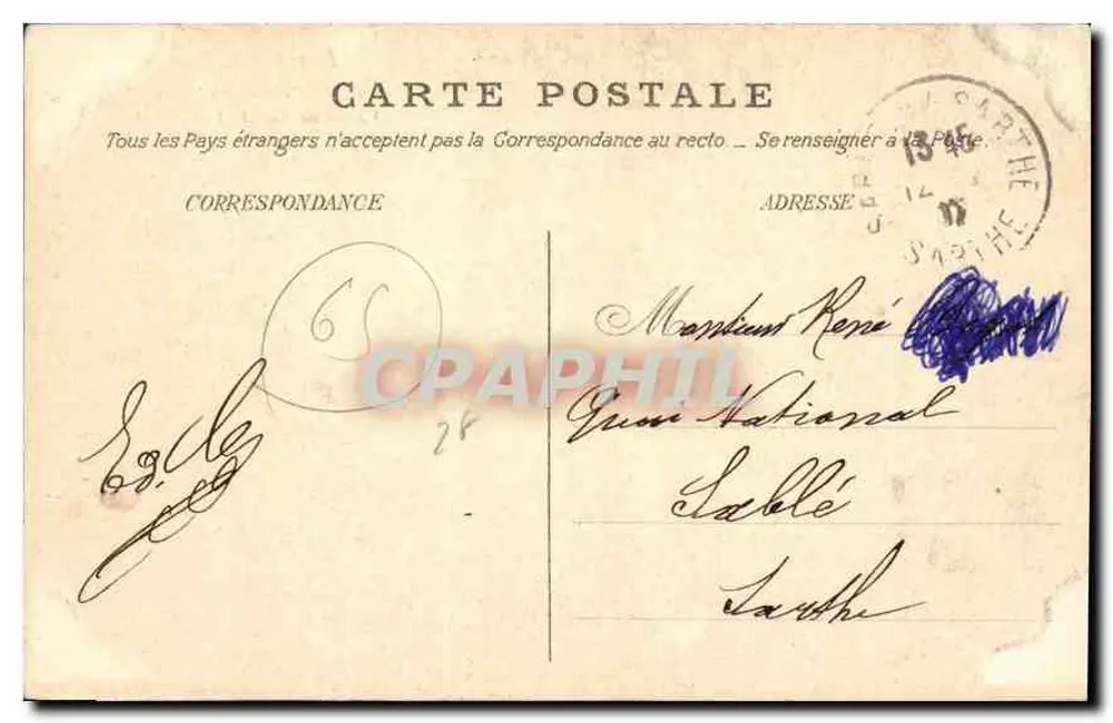 Die Pyrenäen — Bagnères-de-Bigorre, Tal der Salut und der Bédat — A. Vilmart, Verlag Tarbes - Rückseite
