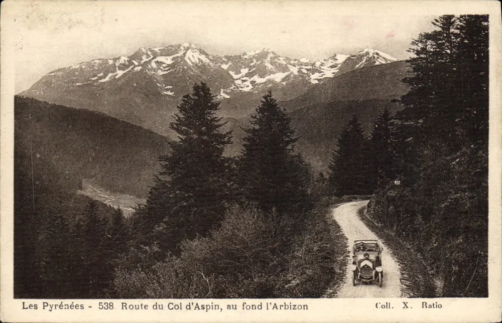 Die Pyrenäen - 538. Route du Col d'Aspin, im Hintergrund Arbizon — Sammlung X. Ratio - Vorderseite