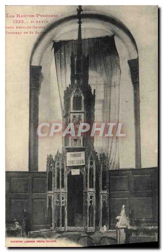 Tombeau de Saint-Savin — Les Hautes-Pyrénées — Phototype Labouche Frères, Toulouse - Vorderseite