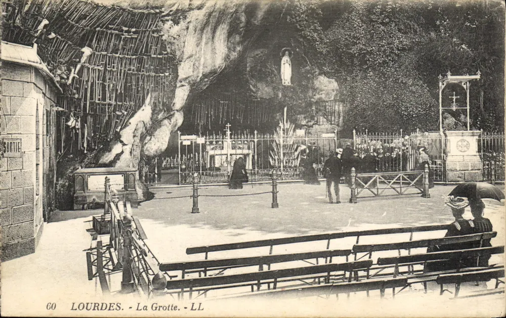 Lourdes — Jaskinia — LL, n°60, wydawca LL - Awers