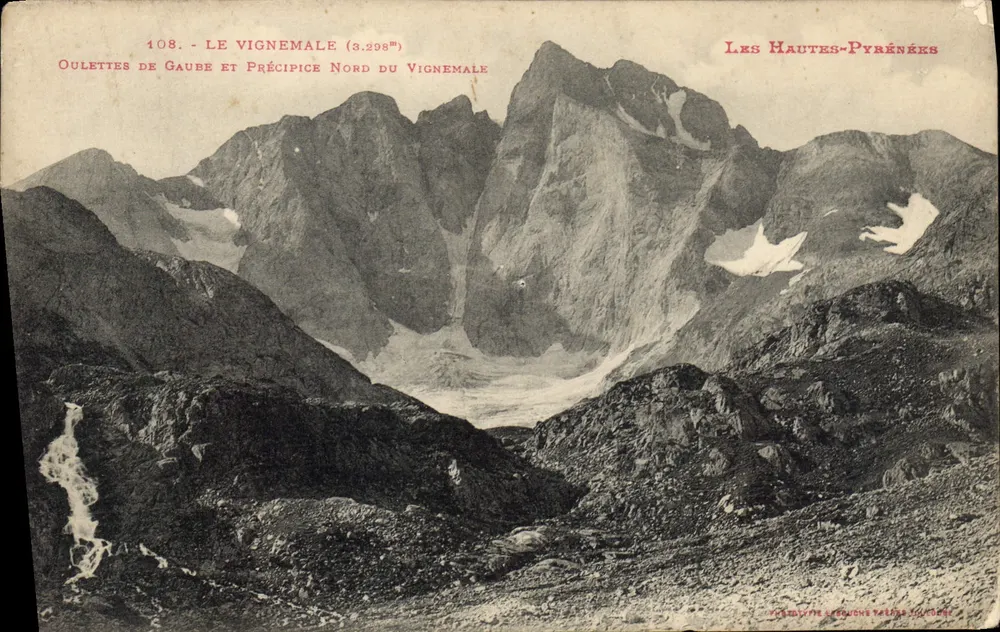 Der Vignemale (3.298m) — Oulettes de Gaube und Nordabhang des Vignemale — Les Hautes-Pyrénées - Vorderseite