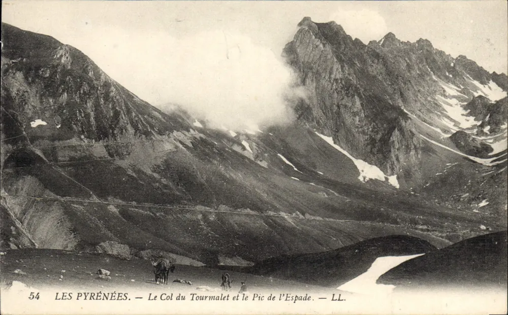 Die Pyrenäen — Der Tourmalet-Pass und der Espade-Gipfel — LL. - Vorderseite