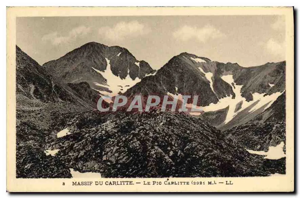 Massif do Carlitte — O Pic Carlitte (2921 m.) — LL - Frente