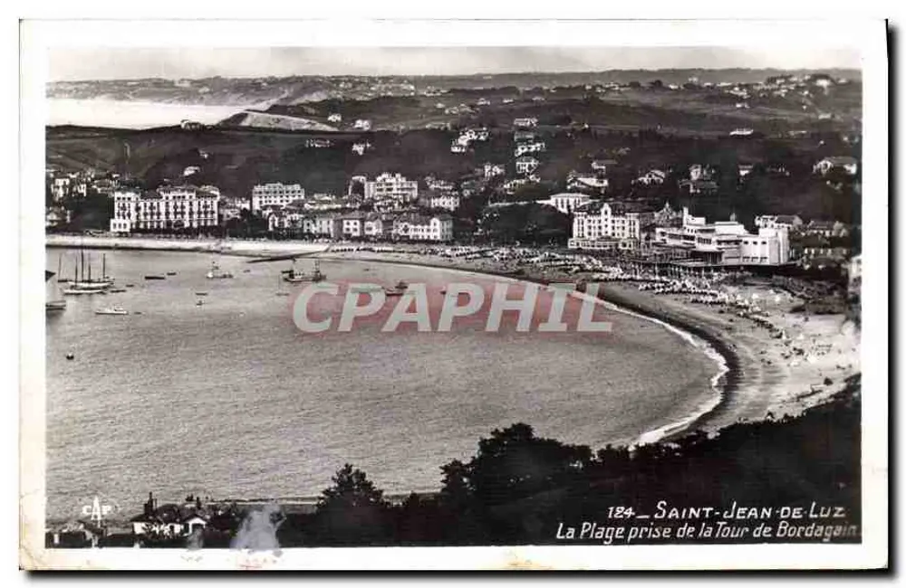 Saint-Jean-de-Luz — Die Strand von der Bordagain-Turm — 184 - Vorderseite
